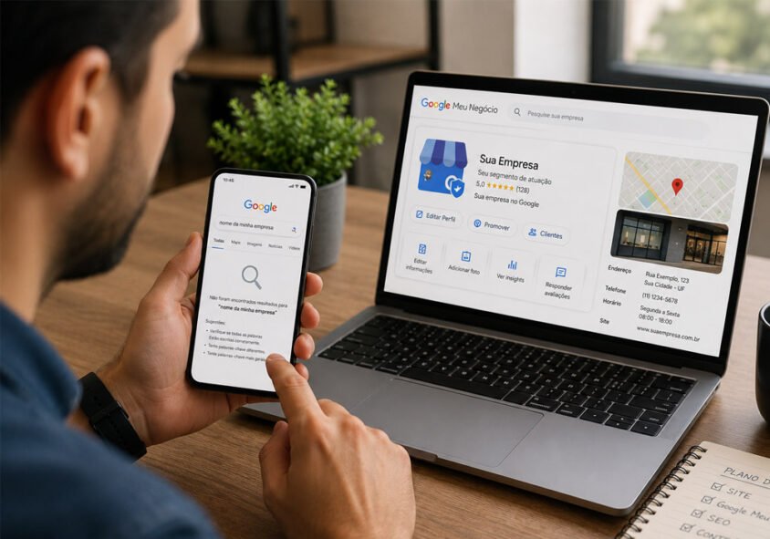 Como fazer minha empresa aparecer no Google gmn