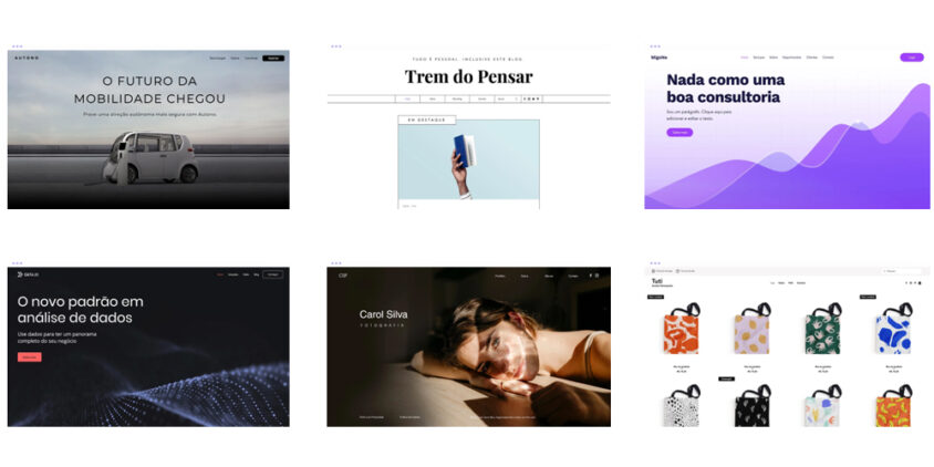 Template pronto gratis de site no wix
